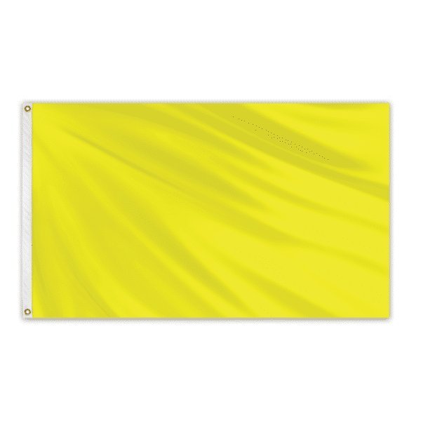 Global Flags Unlimited Solid Color Outdoor Nylon Flag 3' x 5' - FM Yellow 204664